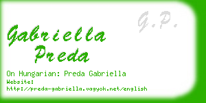 gabriella preda business card